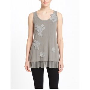 Pretty Angel tan embellished tunic